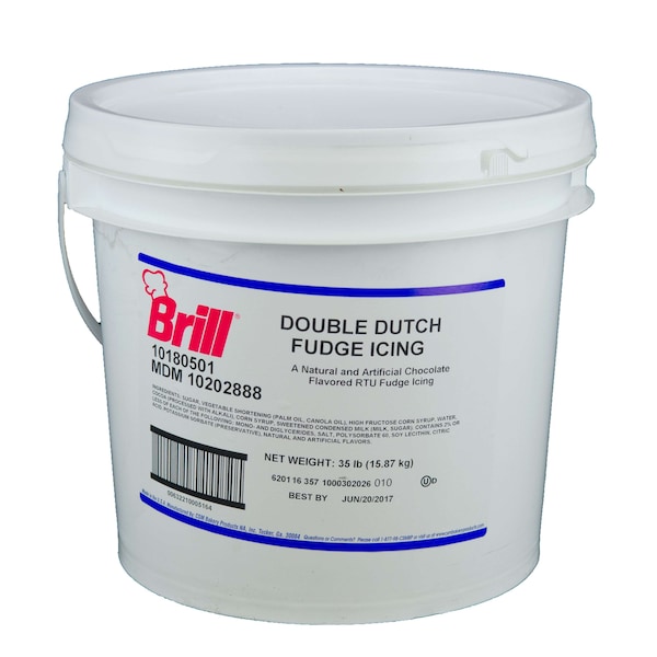 Brill Chocolate Double Dutch Fudge Icing 35lbs 10202888 - main